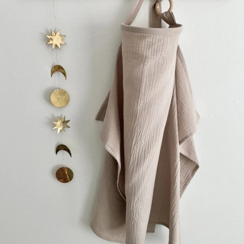 Cotton Breastfeeding Cover - Privacy Nursing Apron & Stroller Blanket - MamaNest