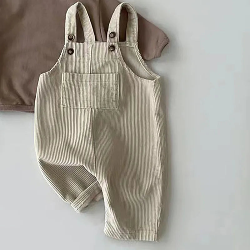 Corduroy Suspender Romper - Toddler Baby Playsuit Jumpsuit for Spring - MamaNest