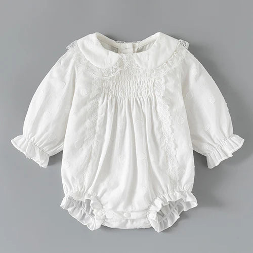 Baby Girl Romper Set - Korean Style Cotton Print with Hat 0-24M - MamaNest