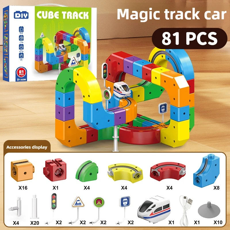 Magic Track Train Set - Electric Building Blocks Educational Toy - MamaNest