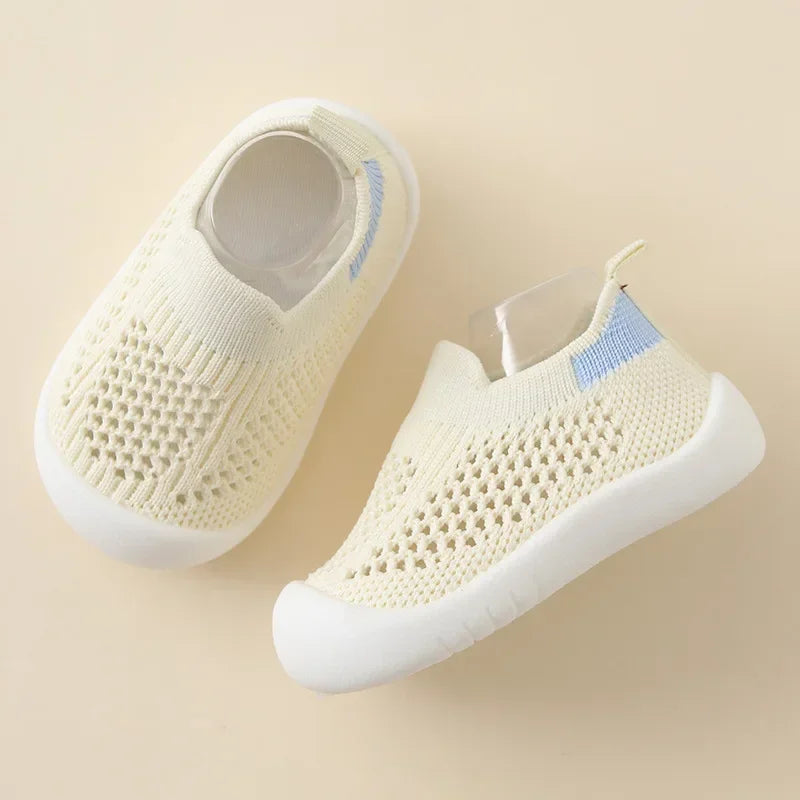 Baby Mesh Shoes - Breathable Slip-On Sneakers (0-3T) - MamaNest