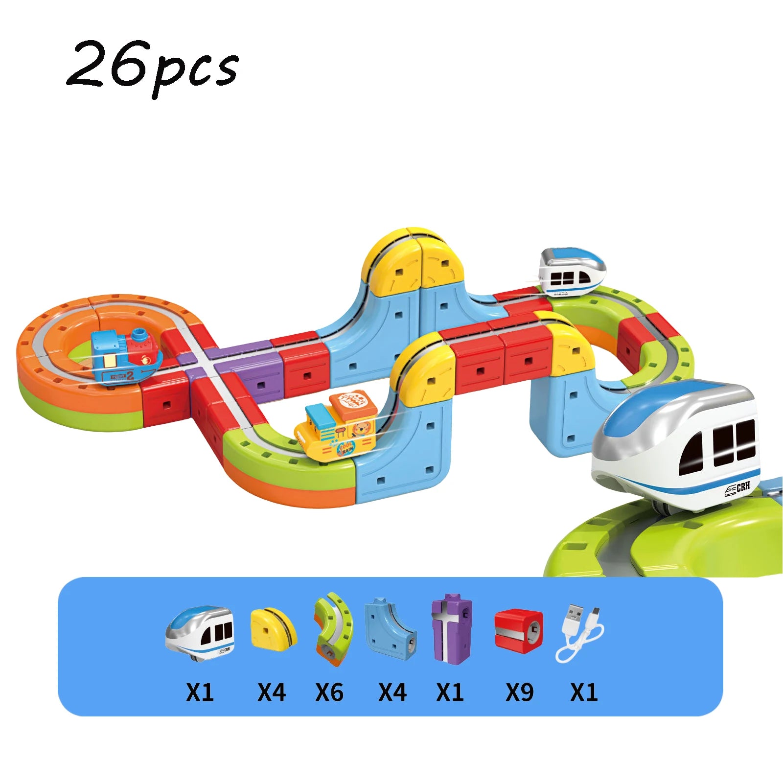 Magic Track Train Set - DIY Building Block Railway Toy - MamaNest