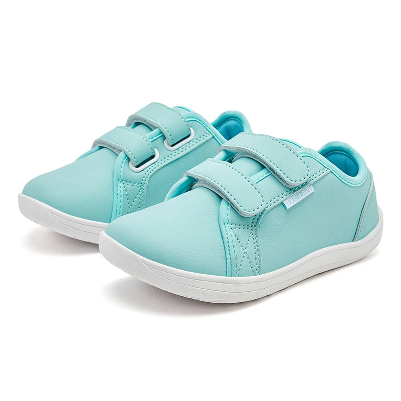 Kids Barefoot Shoes - Wide Toe Minimalist Sneakers with Hook & Loop - MamaNest