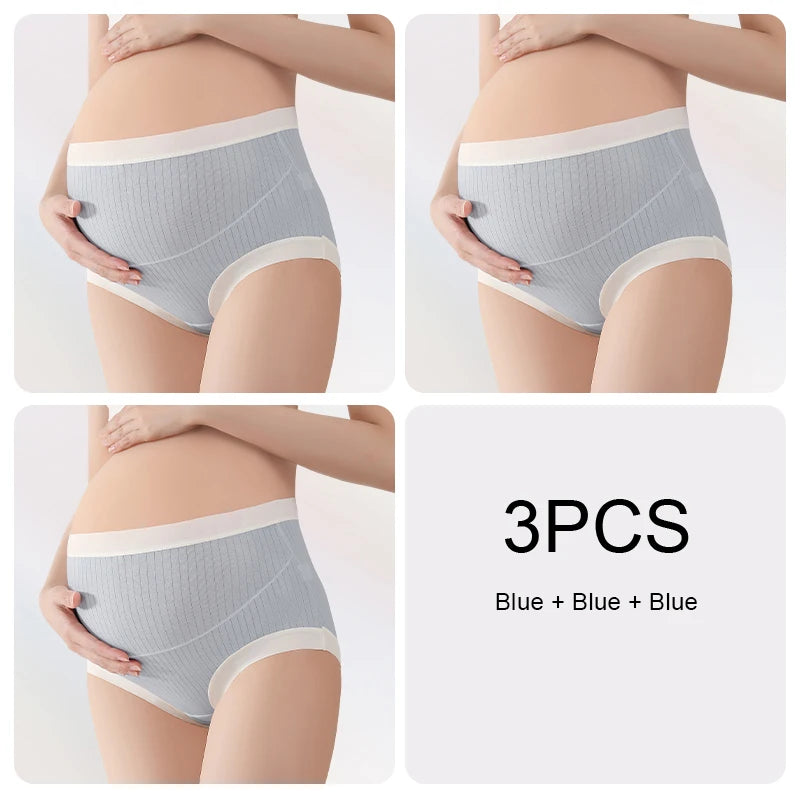 High Waist Maternity Underwear - 3 Pack Breathable Pregnancy Briefs - MamaNest