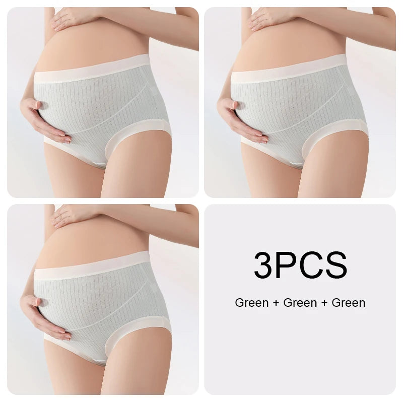 High Waist Maternity Underwear - 3 Pack Breathable Pregnancy Briefs - MamaNest