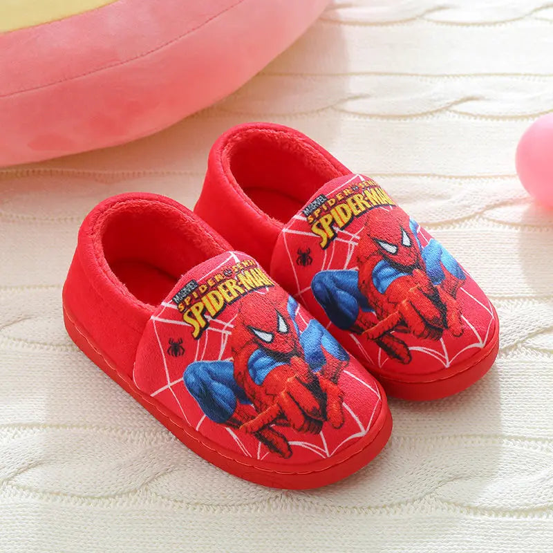 Spider-Man Kids Slippers - Soft Cotton Indoor Shoes - MamaNest