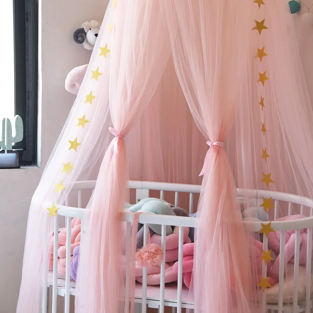 Elegant Bed Canopy Mosquito Net - Round Dome for Kids - MamaNest