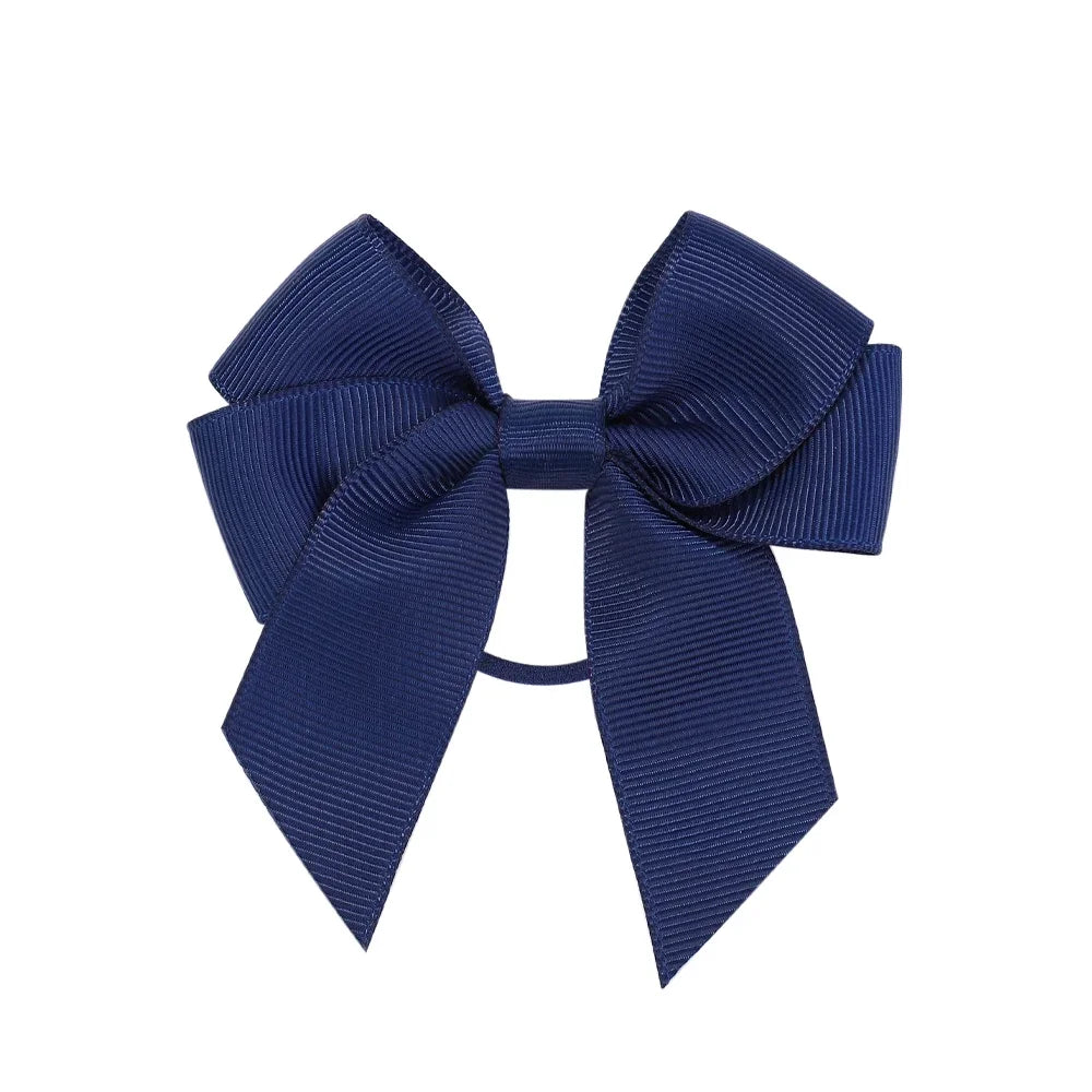 Girls Hair Bows 3.15 Inch - Solid Colour Cheer Bows with Clips - MamaNest