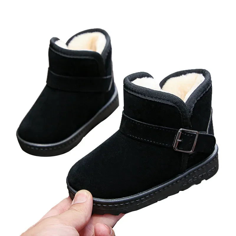 Kids Winter Snow Boots - Warm Cotton Lined Casual Boots - MamaNest