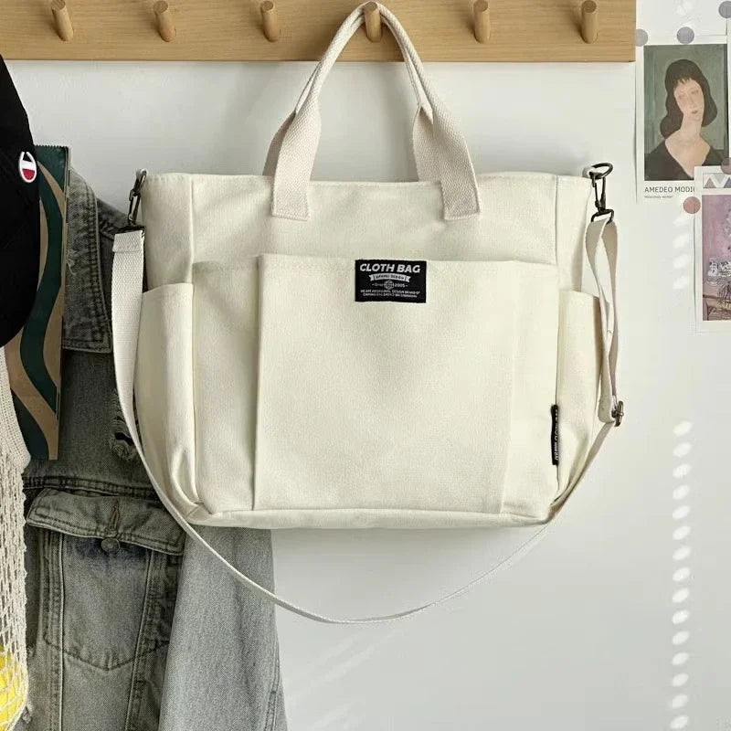 Canvas Tote Bag - Large Capacity Shoulder Bag for Women - MamaNest