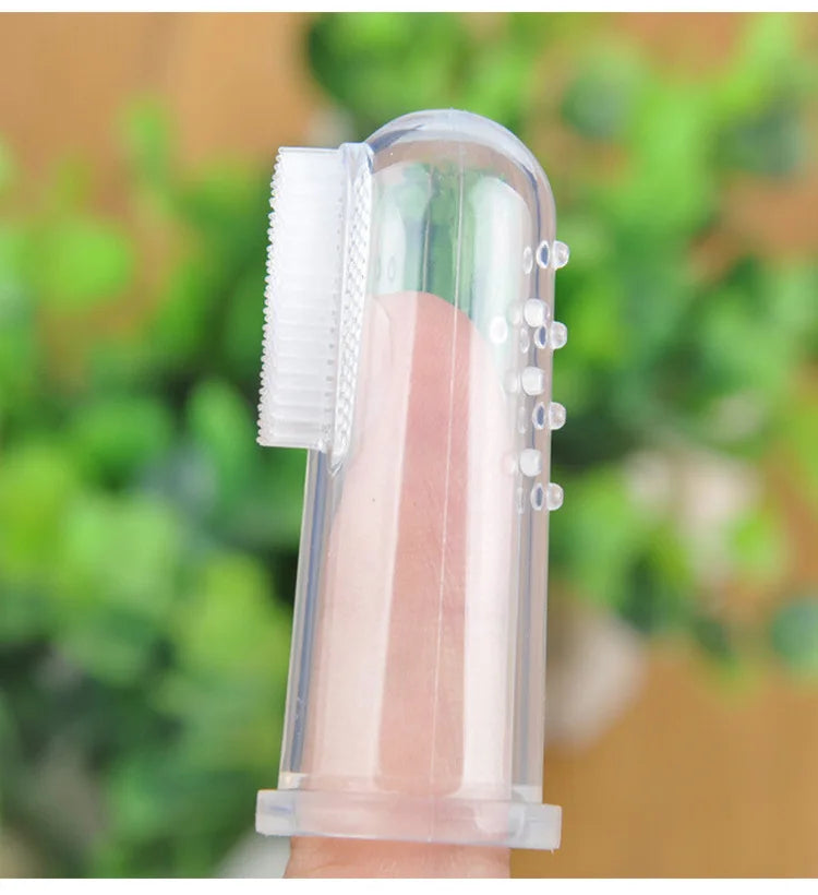 Baby Finger Toothbrush Set - Silicone Infant Dental Care (3 Pack) - MamaNest