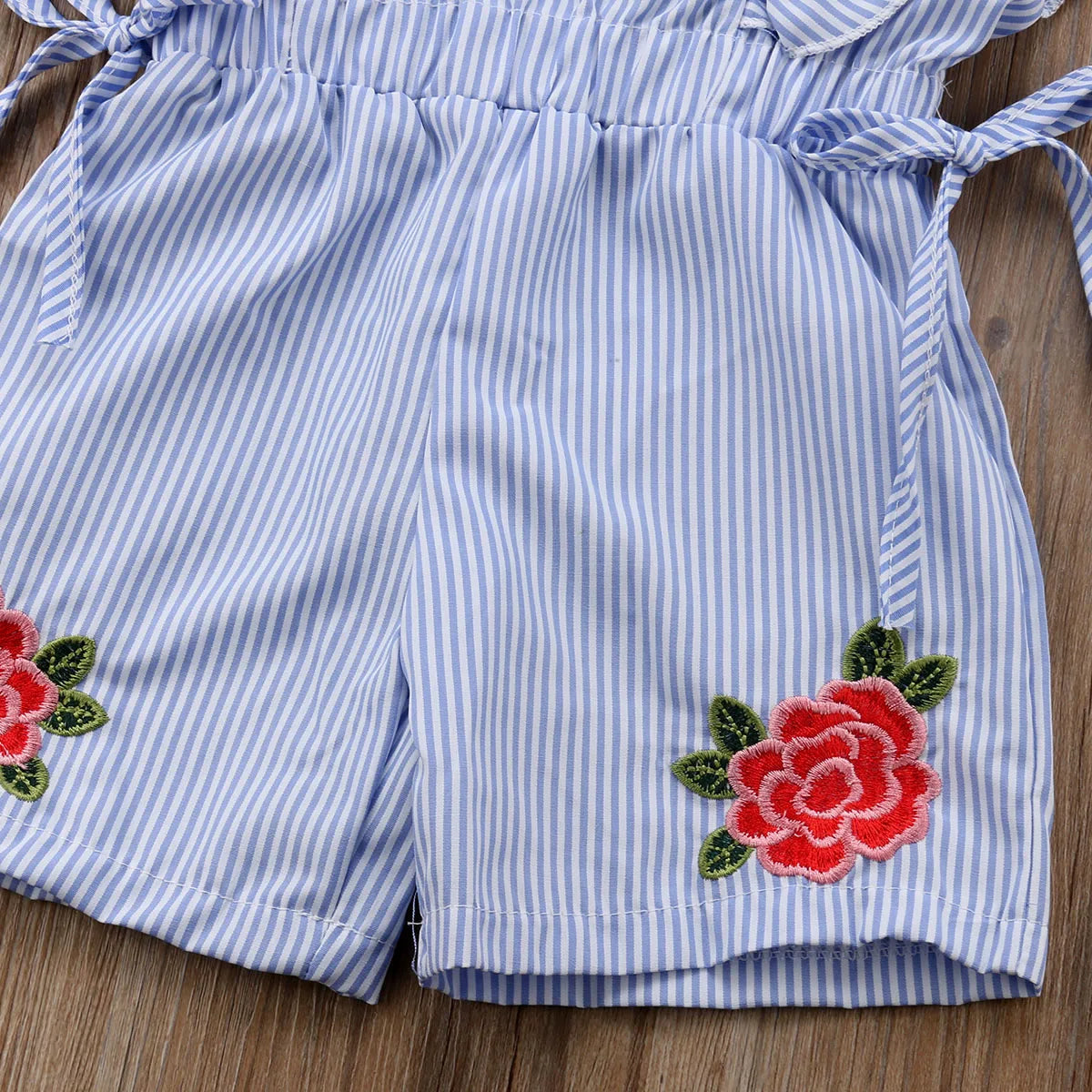 Baby Girl Flower Romper - Toddler Ruffle Jumpsuit Outfit - MamaNest