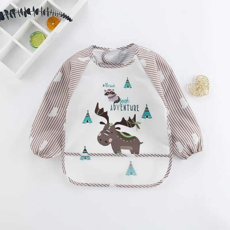 Waterproof EVA Long Sleeve Baby Bib - MamaNest