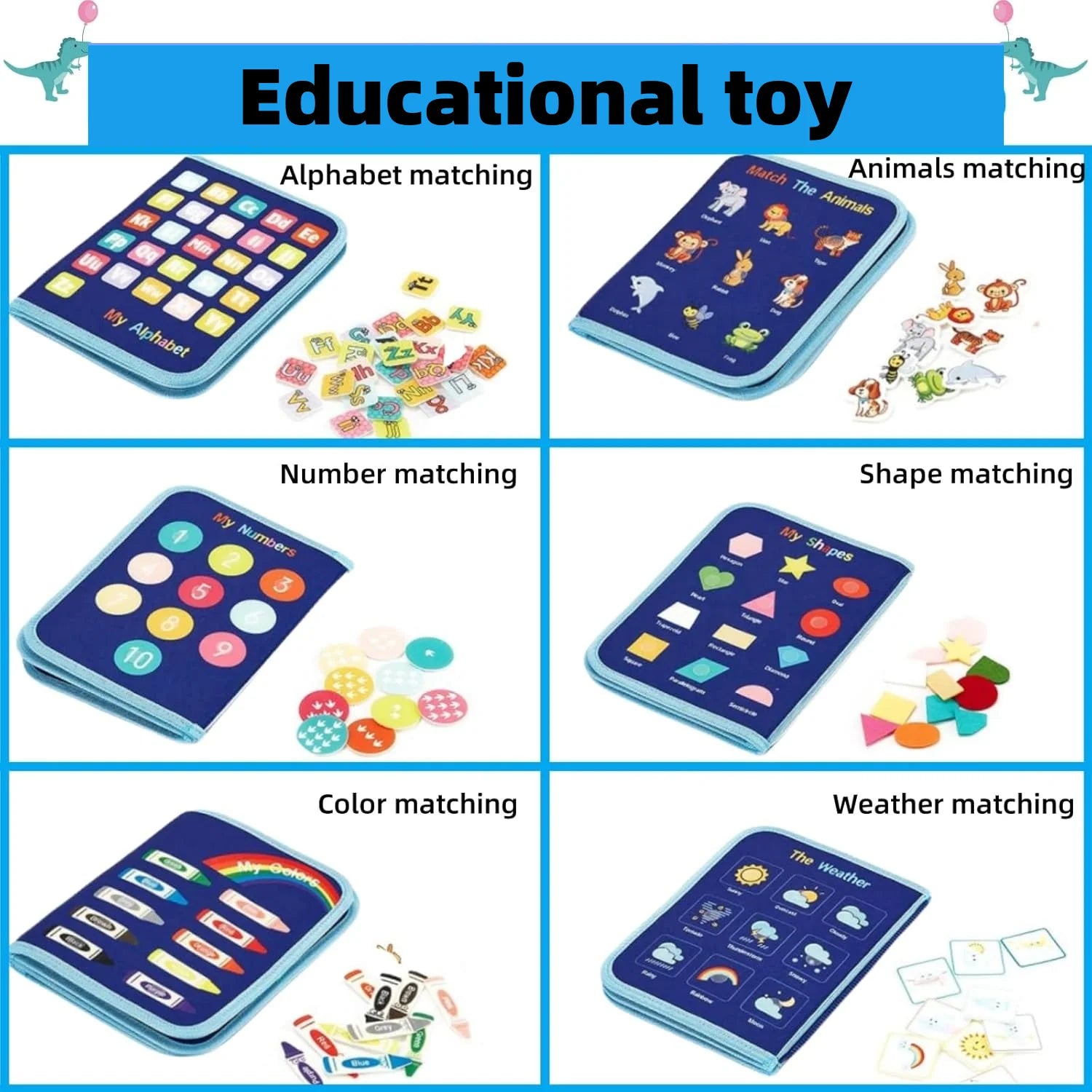 Toddler Busy Board - Montessori Educational Travel Activity Toy - MamaNest