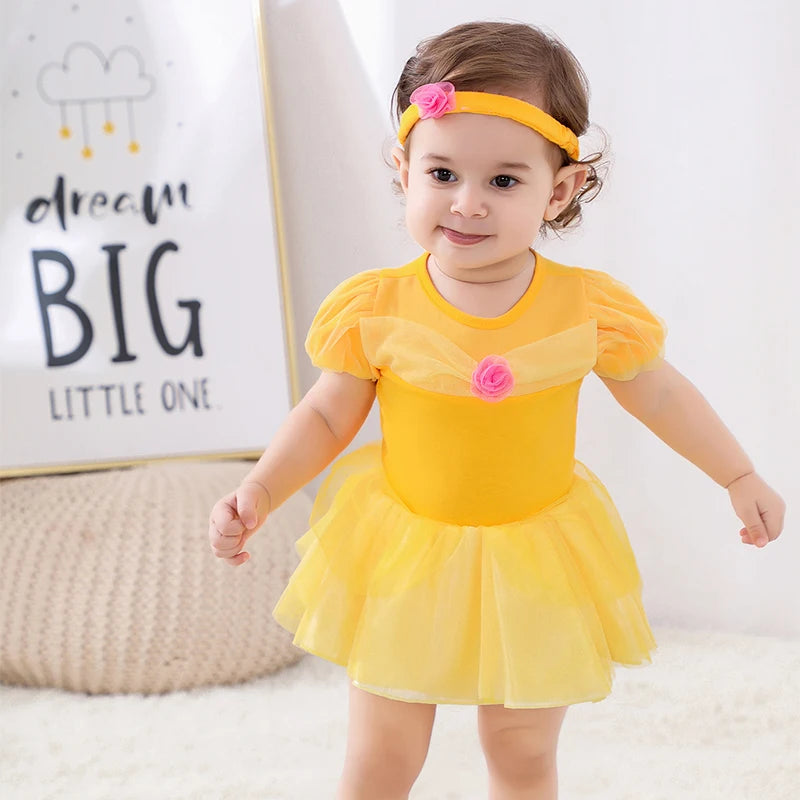 Fairy Princess Baby Romper with Tutu - 1st Birthday Dress - MamaNest