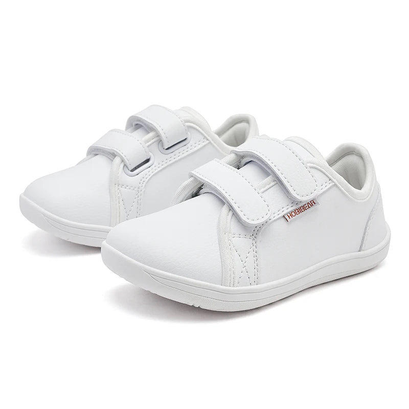 Kids Barefoot Shoes - Wide Toe Minimalist Sneakers with Hook & Loop - MamaNest