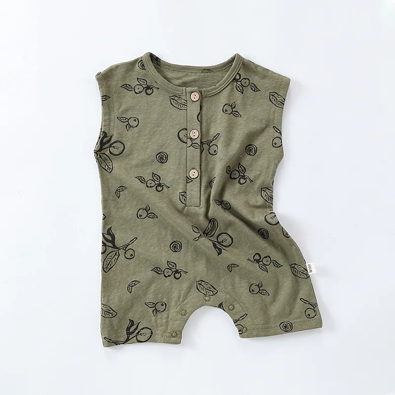 Cotton Baby Romper - Sleeveless Summer Jumpsuit for Newborns 0-24M - MamaNest