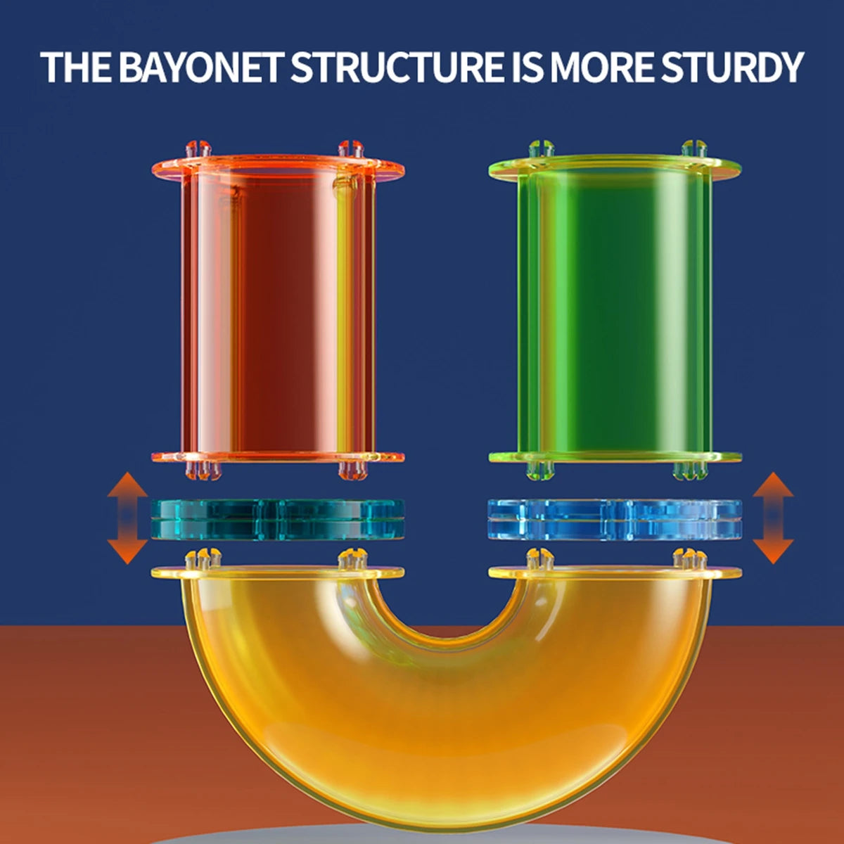 Magnetic Building Blocks - 3D STEM Educational Toys with Marble Run