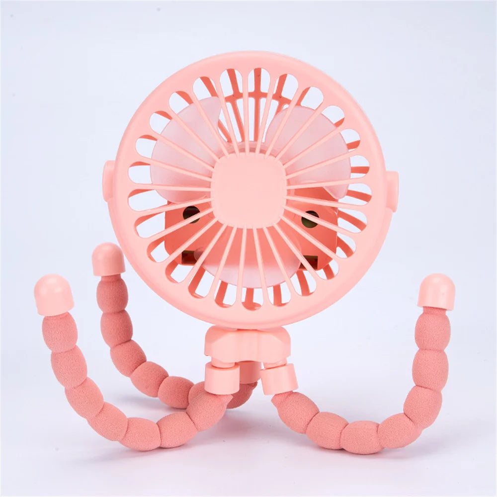 Mini Octopus Folding Fan - 5-in-1 Portable Handheld Fan - MamaNest