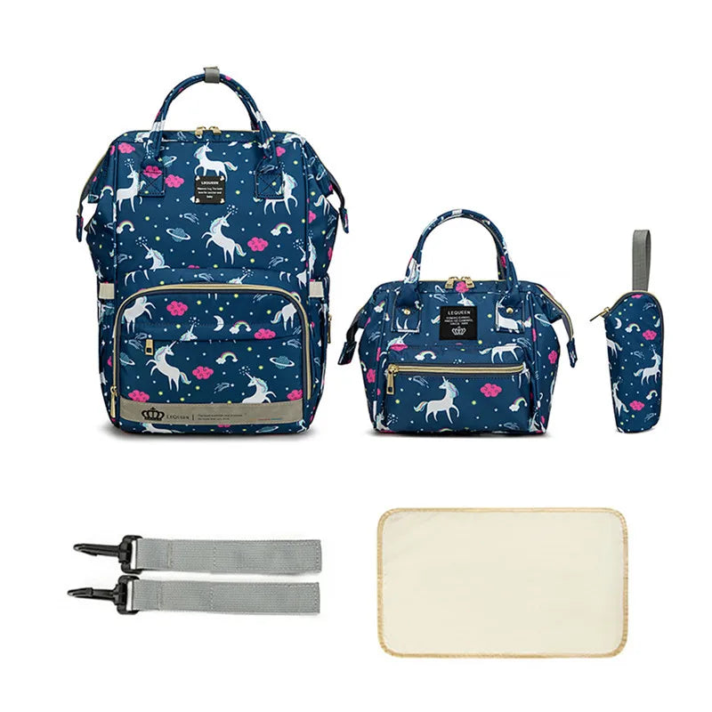 5 Piece Diaper Bag Set - Complete Nappy Bag System - MamaNest