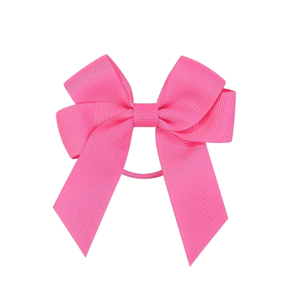 Girls Hair Bows 3.15 Inch - Solid Colour Cheer Bows with Clips - MamaNest