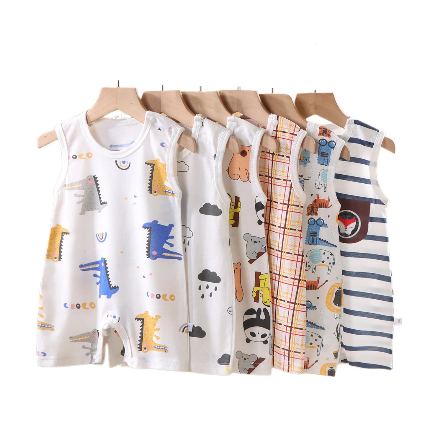 Cotton Baby Crawling Romper - Soft Lightweight Homewear 1-20M - MamaNest