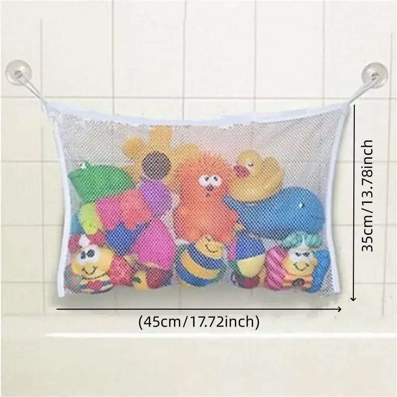 Bath Toy Storage Bag - Mesh Organiser with Suction Cups - MamaNest