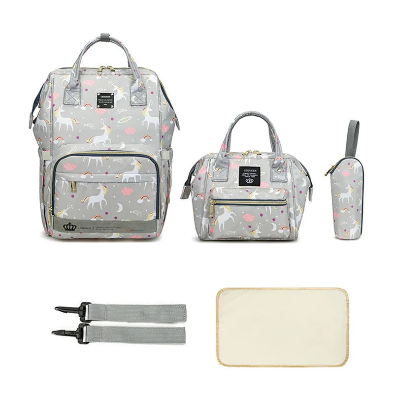 5 Piece Diaper Bag Set - Complete Nappy Bag System - MamaNest