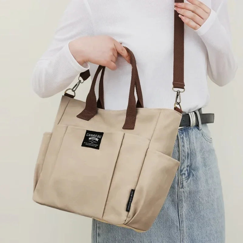 Canvas Tote Bag - Large Capacity Shoulder Bag for Women - MamaNest