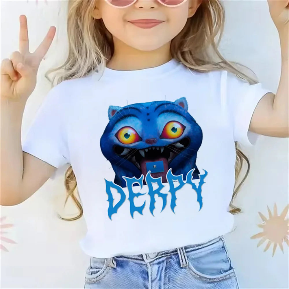 Kids Cartoon T-Shirt - Summer Short Sleeve Graphic Tee - MamaNest