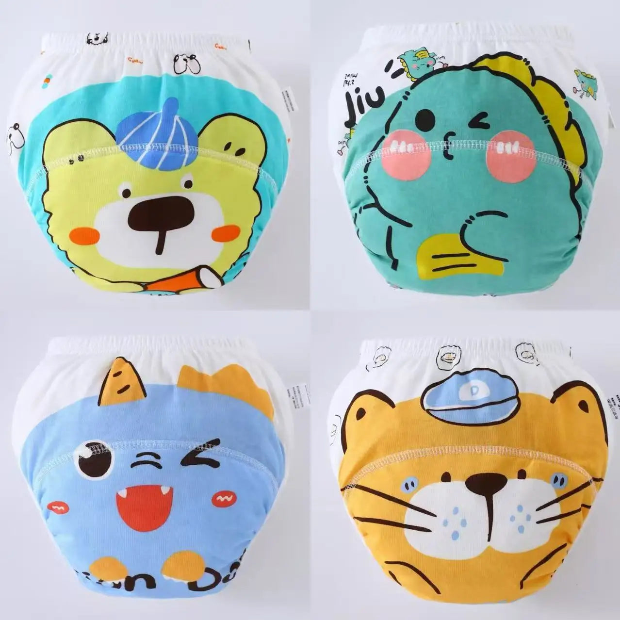 4PCS Baby Waterproof Diapers Pee Shorts Underwears Reusable Soft Ecological Cotton Toddler Potty Training Pants For Boys Girls - MamaNest