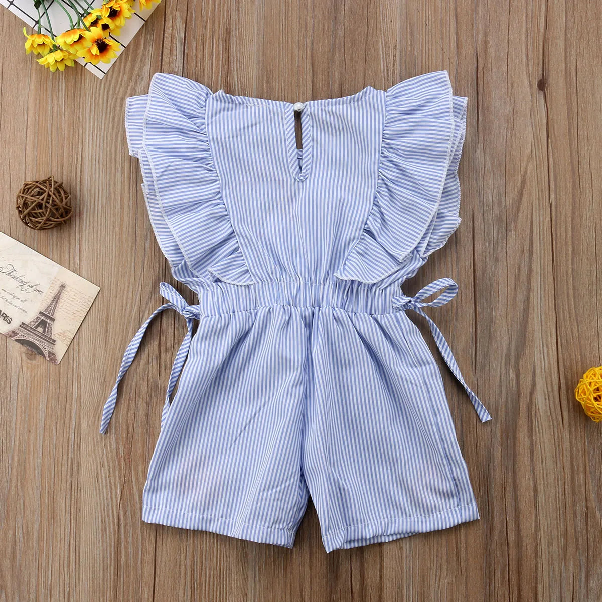 Baby Girl Flower Romper - Toddler Ruffle Jumpsuit Outfit - MamaNest