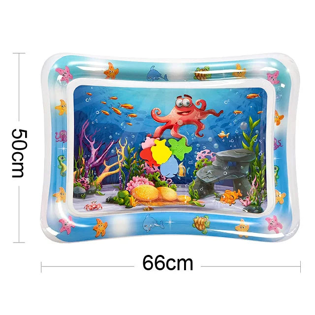Baby Water Play Mat - Inflatable Tummy Time Activity Mat