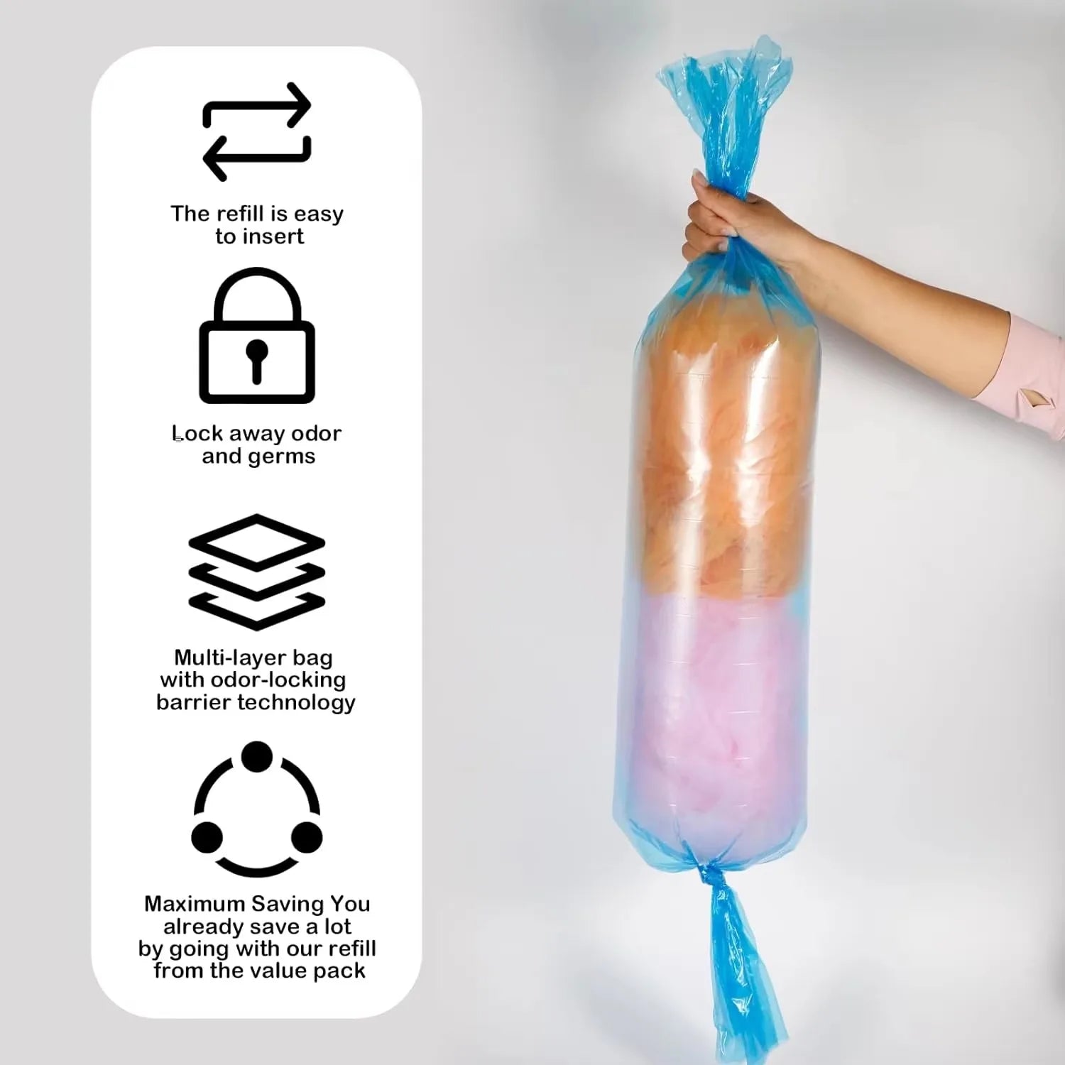 Nappy Bin Refill Bags - Universal Fit for Tommee Tippee & More - MamaNest