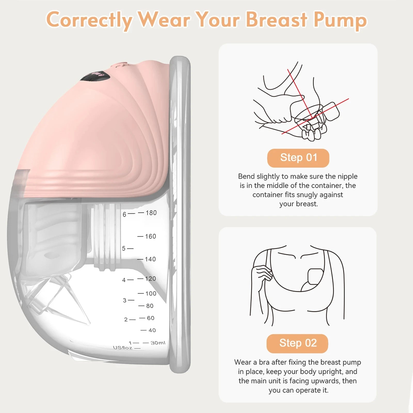 Wearable Hands-Free Breast Pump - Silent Electric Pump - MamaNest