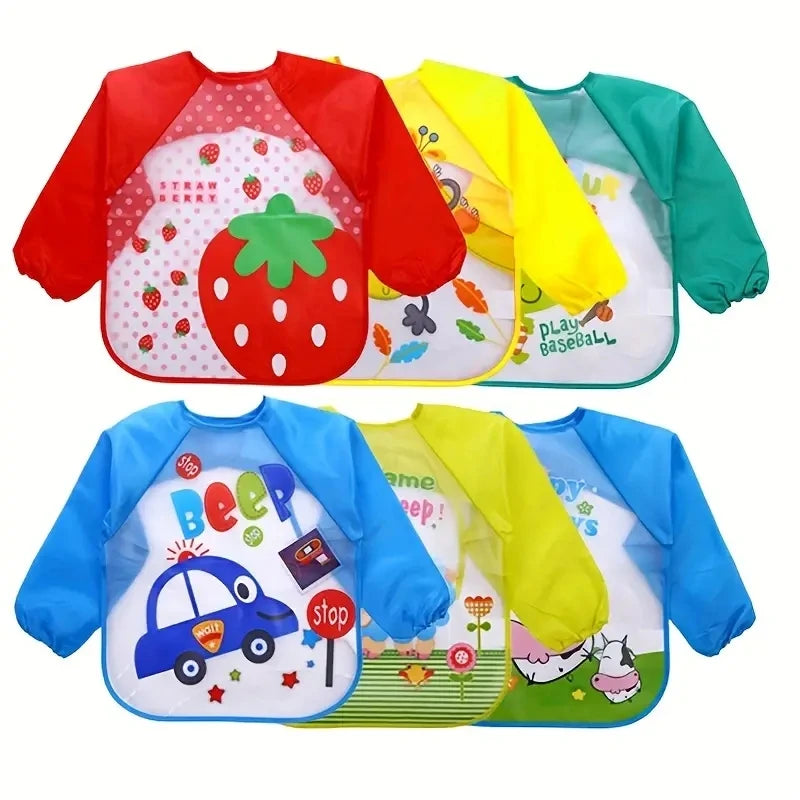 Waterproof EVA Long Sleeve Baby Bib - MamaNest