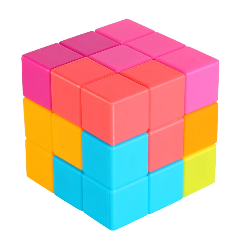 Magnetic Cube Building Blocks - 3D Puzzle Set with 54 Guide Cards - MamaNest