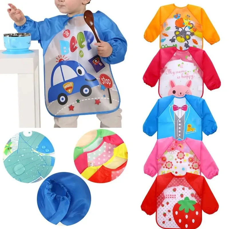 Waterproof EVA Long Sleeve Baby Bib - MamaNest