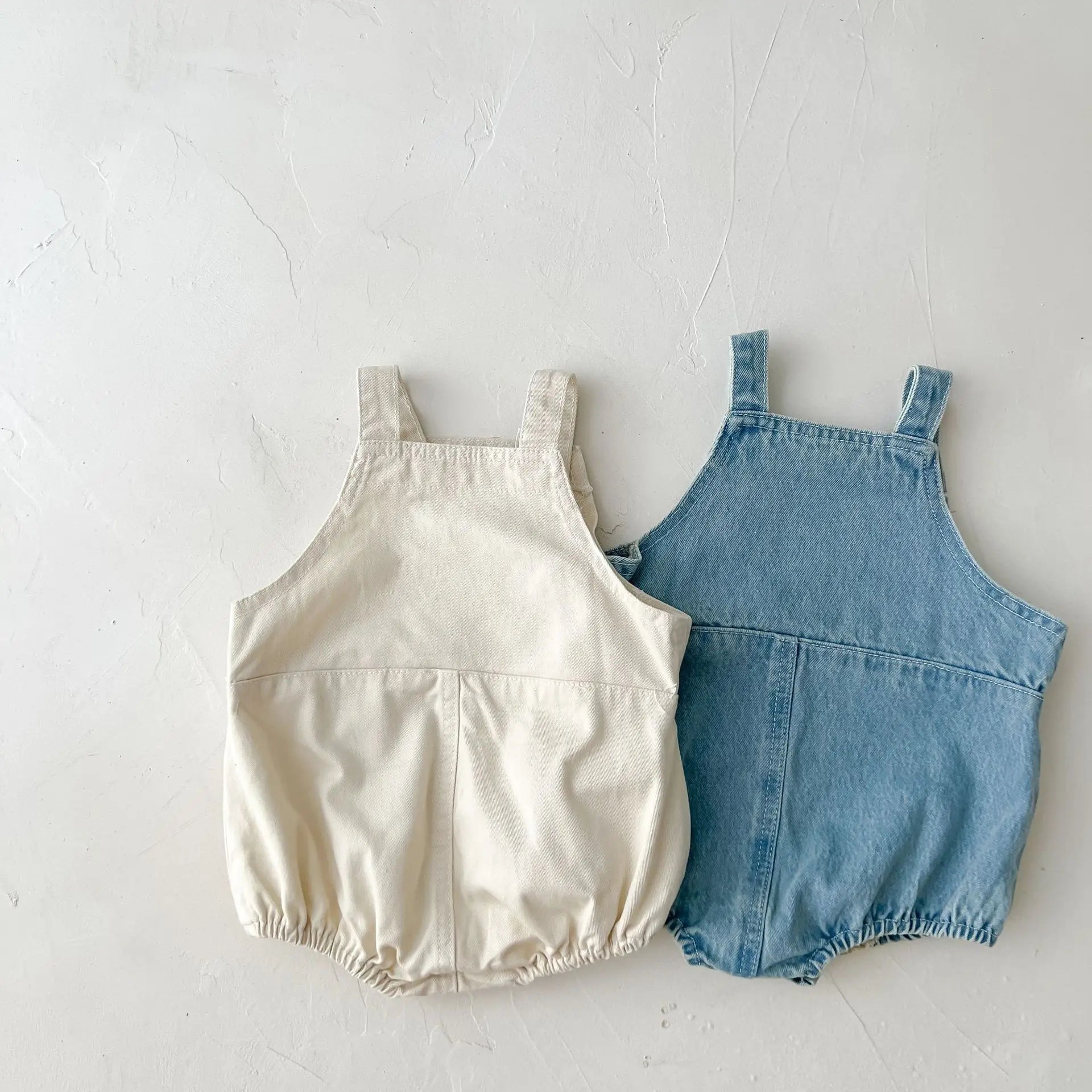 Baby Denim Romper - Sleeveless Cowboy Style for Spring & Autumn - MamaNest
