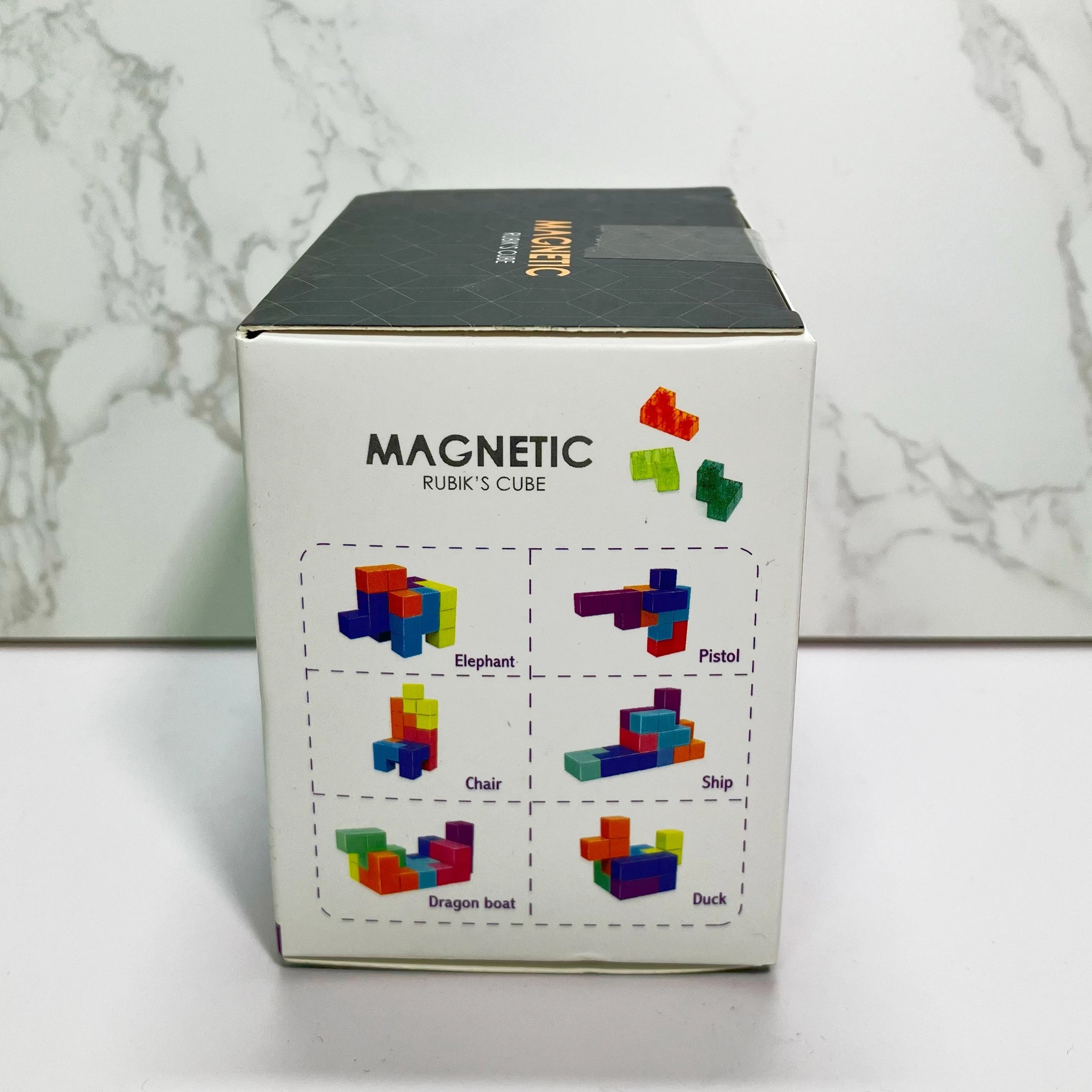Magnetic Cube Building Blocks - 3D Puzzle Set with 54 Guide Cards - MamaNest