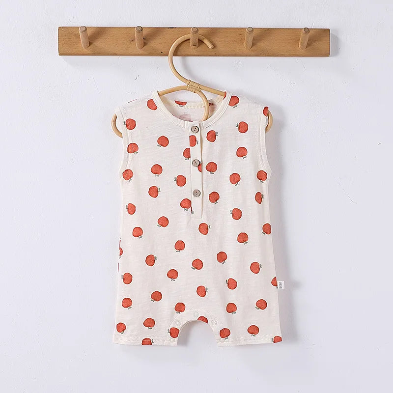 Cotton Baby Romper - Sleeveless Summer Jumpsuit for Newborns 0-24M - MamaNest