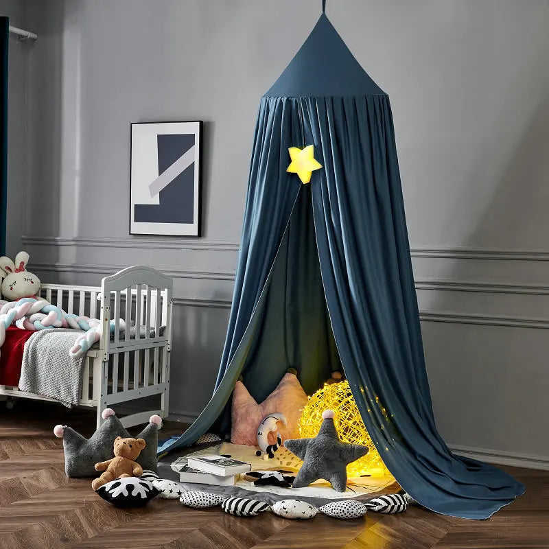 Kids Bed Canopy Mosquito Net - Round Hanging Play Tent - MamaNest