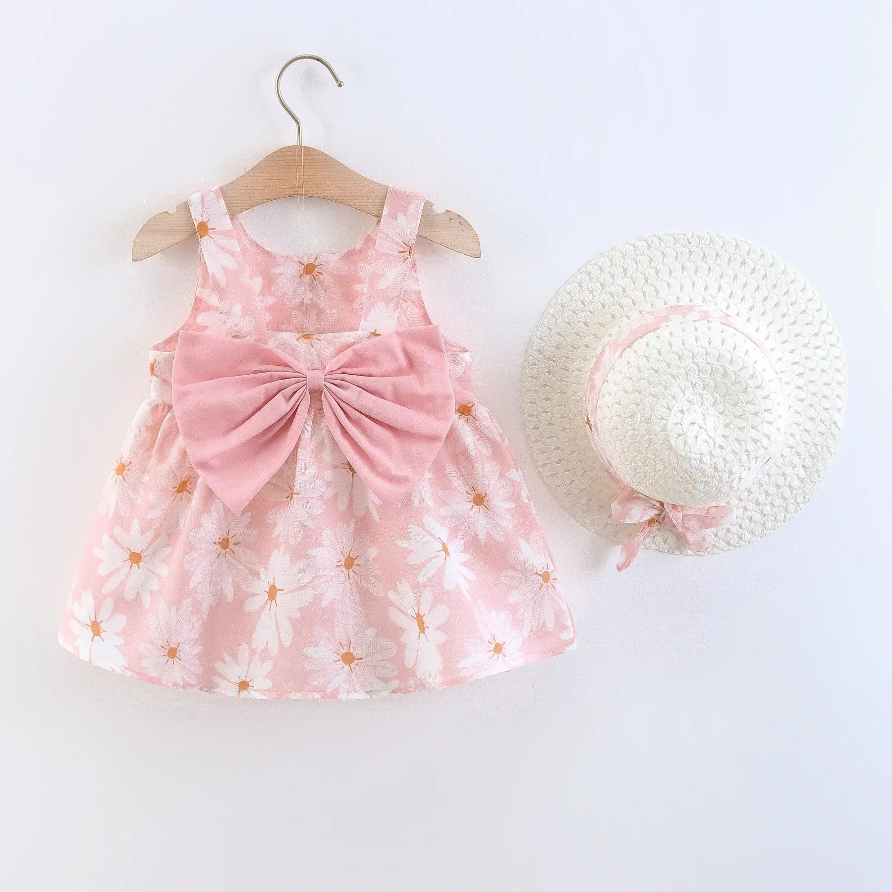Girls Floral Princess Dress - Summer Bow Dress (0-3 Years) - MamaNest