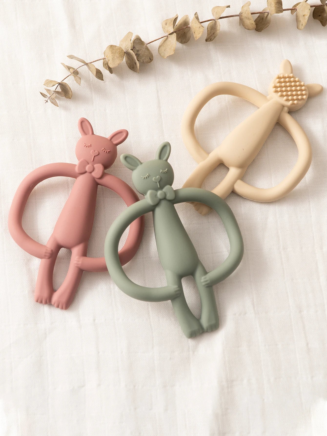 Silicone Baby Teether - Soft Rabbit Chewing Toy for Teething - MamaNest