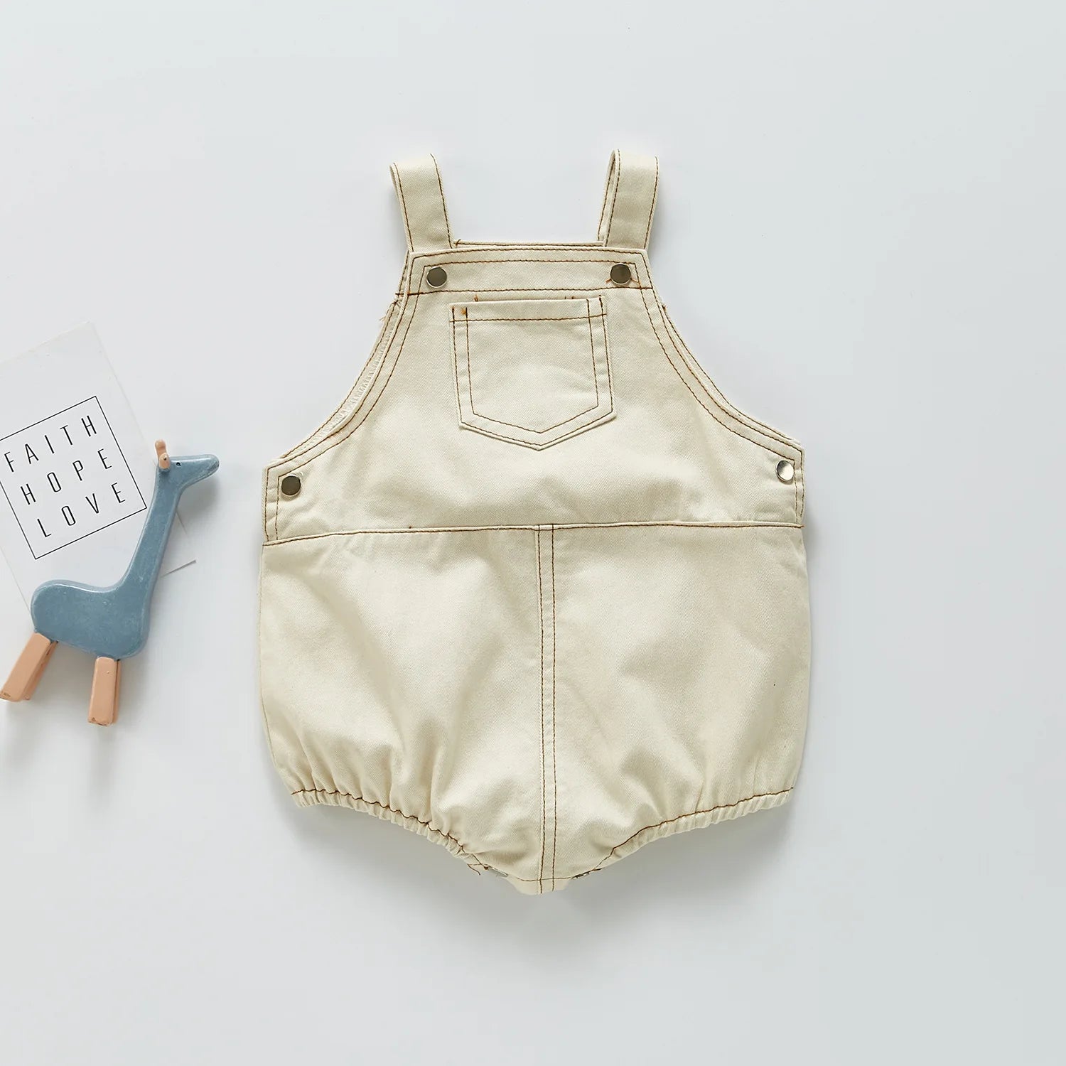Baby Denim Romper - Sleeveless Cowboy Style for Spring & Autumn - MamaNest