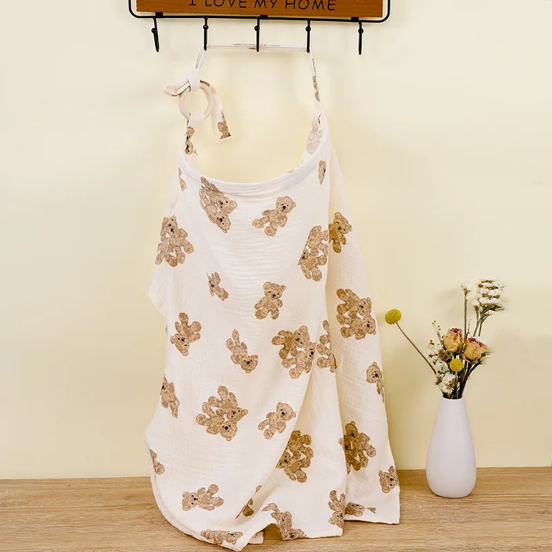 Cotton Breathable Breastfeeding Cover Mother Outdoor Nurse Cloth Adjustable Privacy Breastfeeding Apron Baby Feeding Nursing