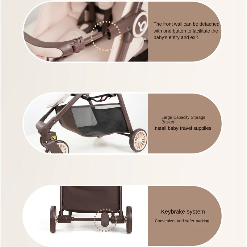 A2 Baby Stroller - Lightweight One-Touch Folding Travel Stroller - MamaNest
