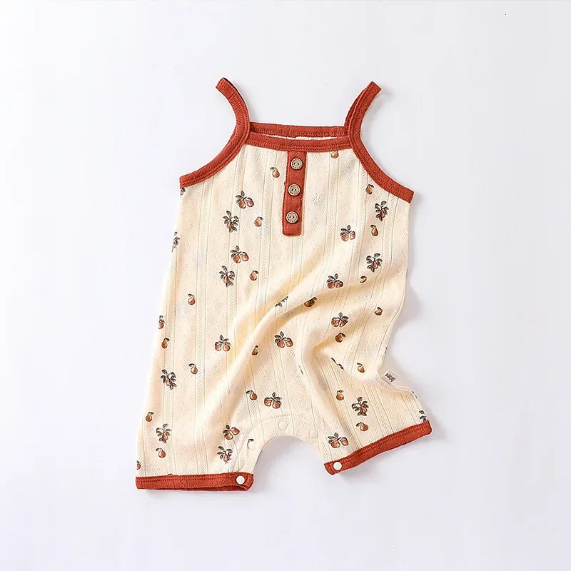 Cotton Baby Romper - Sleeveless Summer Jumpsuit for Newborns 0-24M - MamaNest