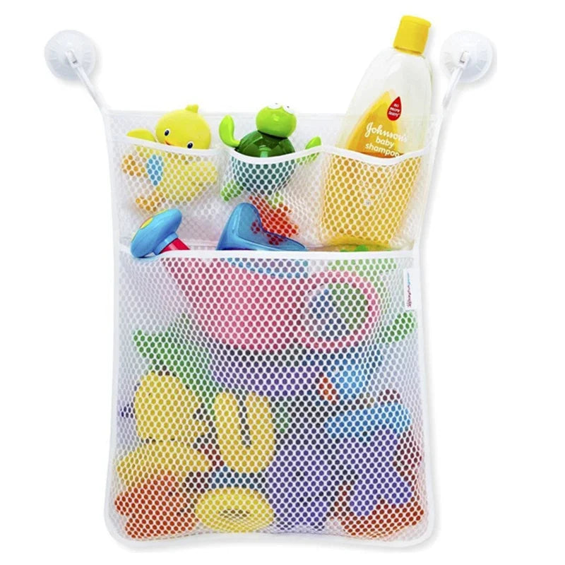 Bath Toy Storage Bag - Mesh Organiser with Suction Cups - MamaNest