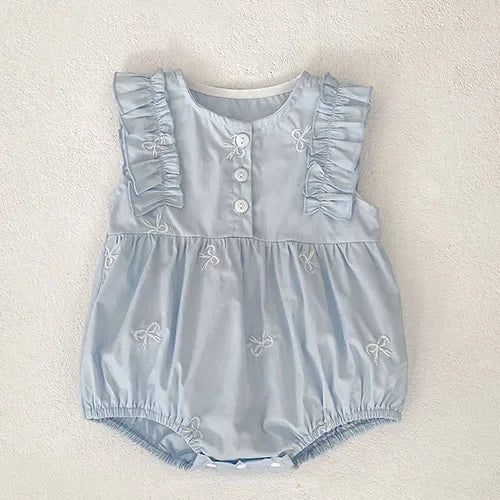 Summer Princess Dress for Girls - Cotton Embroidery Dress - MamaNest